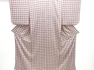 大正ロマン　格子模様着物